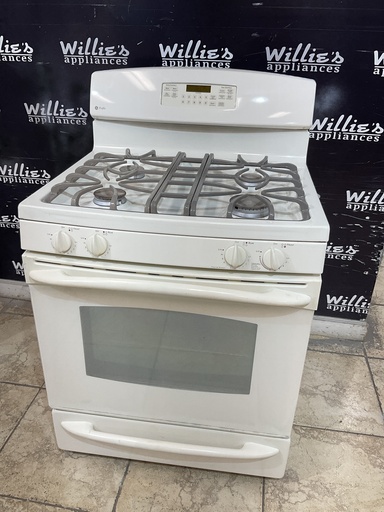 [99048] Ge Used Natural Gas Stove 30inches (Bisque) 