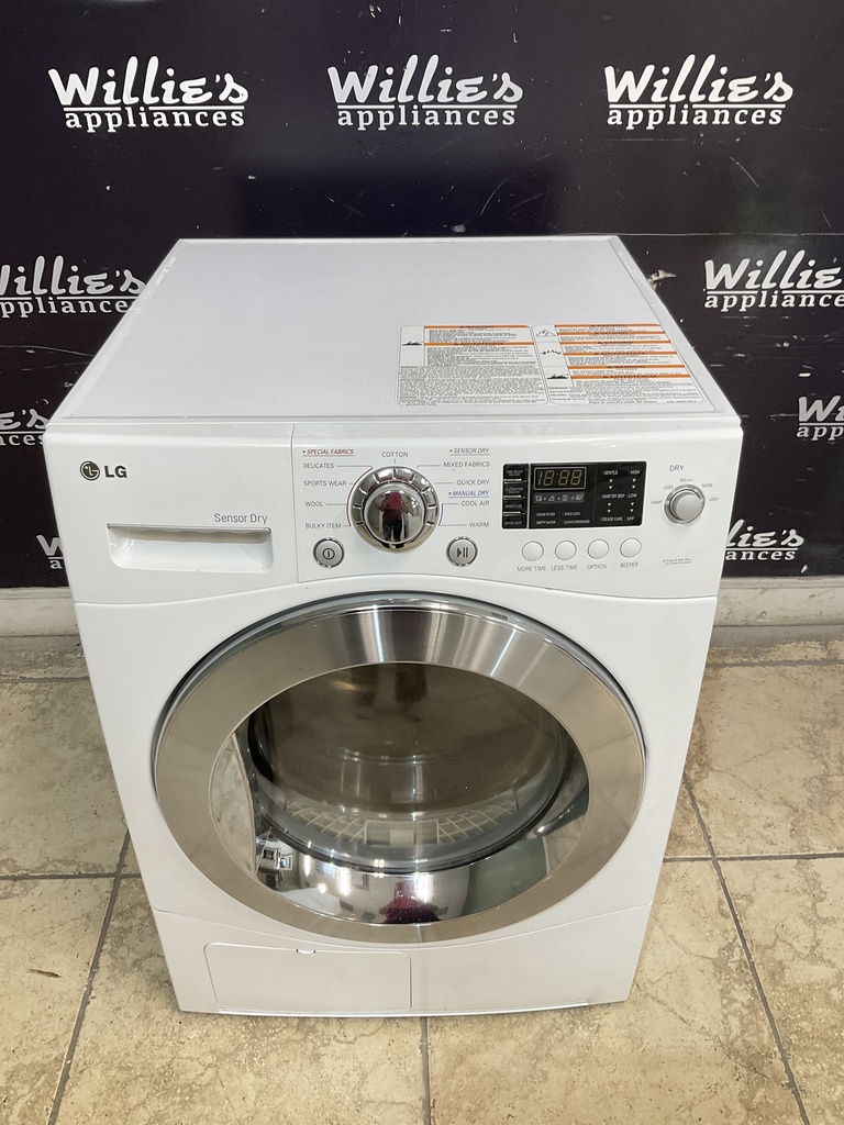 Lg Used Electric Dryer 220volts (30 AMP) 23 1/2” {3 prong} (White) 