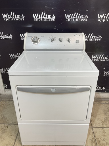 [99063] Whirlpool Used Electric Dryer 220volts (30 AMP) 27inches {3 prong} (White) 