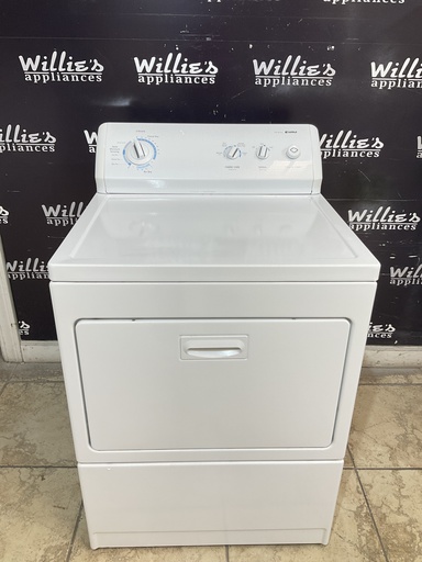 [99065] Kenmore Used Electric Dryer 220volts (30 AMP) 27inches {4 prong} (White) 