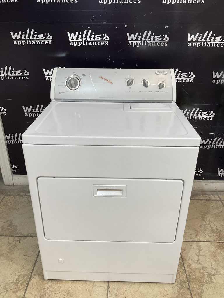 Whirlpool Used Gas Propane Dryer 29inches (White) 