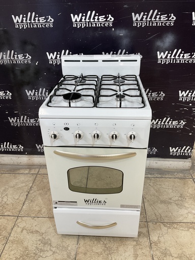 [99092] Willie’s Used Natural Gas Stove 19 1/2” (White) 