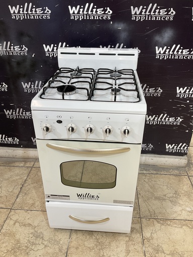 [99094] Willie’s Used Natural Gas Stove 19 1/2” (White) 