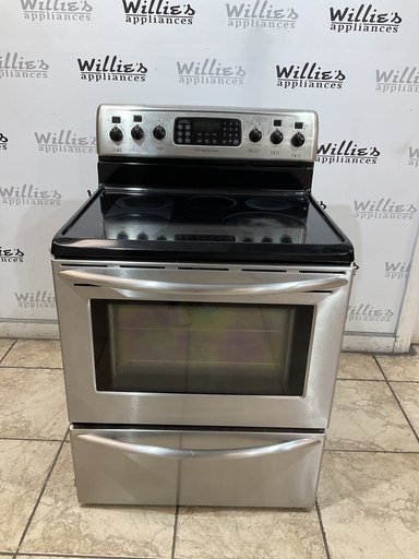 [99088] Frigidaire Used Electric Stove 220volts (40/50 AMP) 30inches {4 prong} (Stainless Steel) 