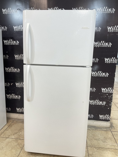 [99111] Frigidaire Used Refrigerator Top and Bottom 30x69 (White) 
