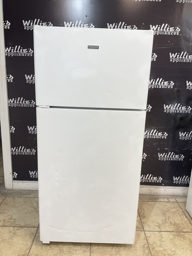 [99110] Hotpoint Used Refrigerator Top and Bottom 28x61 (White) 