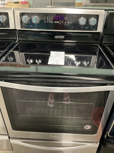[99108] Whirlpool Used Electric Stove 220volts (40/50 AMP) 30inches {no cord} (Stainless Steel) 