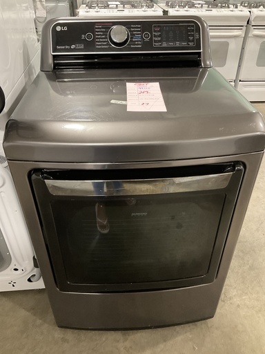 [99125] Lg Used Natural Gas Dryer 27inches (Grey) 