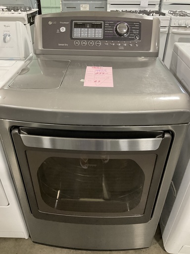 [99124] Lg Used Natural Gas Dryer 27inches (Grey) 