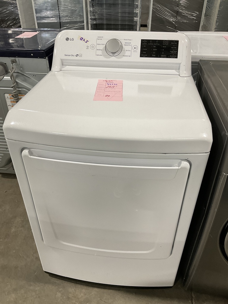 Lg Used Natural Gas Dryer 27inches (white) 