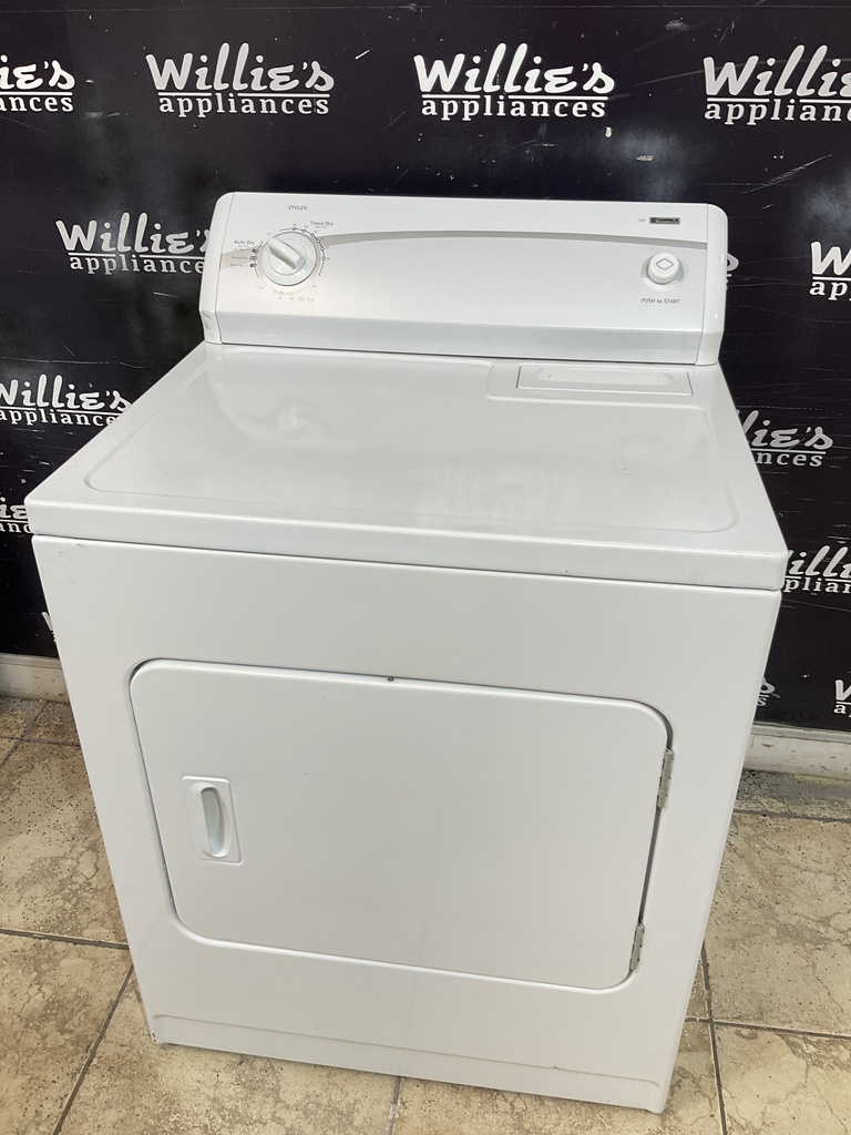Kenmore Used Electric Dryer 220volts (30 AMP) 29inches {3 prong} (White) 