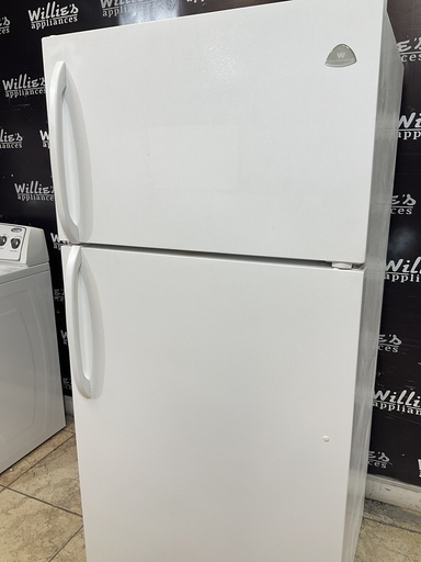 [99157] White Westinghouse Used Refrigerator Top and Bottom 30x65 1/2” (White) 