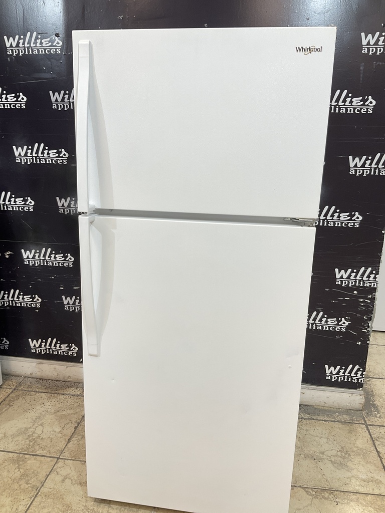 Whirlpool Used Refrigerator Top and Bottom 28x63 (White) 
