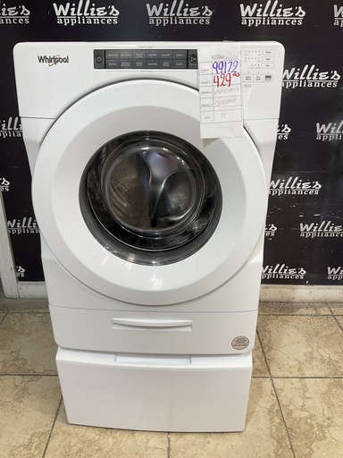 [99172] Whirlpool Used Washer Front-load 27inches (White) 