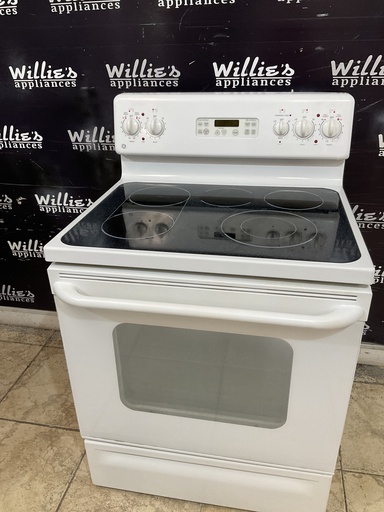 [99196] Ge Used Electric Stove 220volts (40/50 AMP) 30inches {3 prong} (White) 