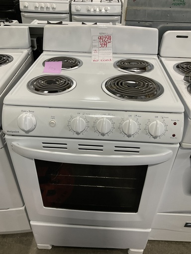 [99224] Hotpoint Used Electric Stove 220volts (40/50 AMP) 24inches {no cord} (White) 