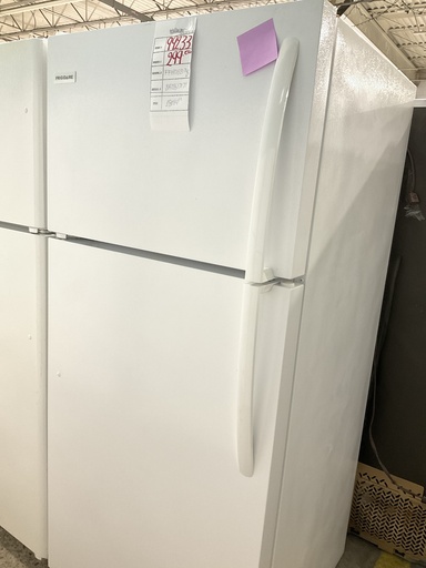 [99233] Frigidaire Used Refrigerator Top and Bottom 28x64 1/2” (White) 