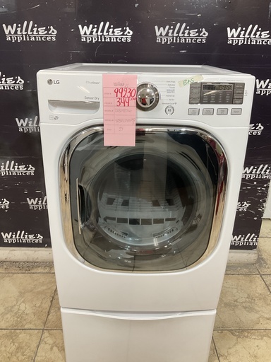 [99230] Lg Used Natural Gas Dryer 27inches (White) 