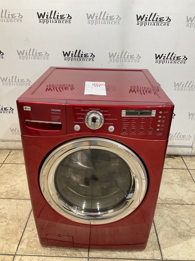 [99266] Lg Used Washer Front-load 27inches (Red) 