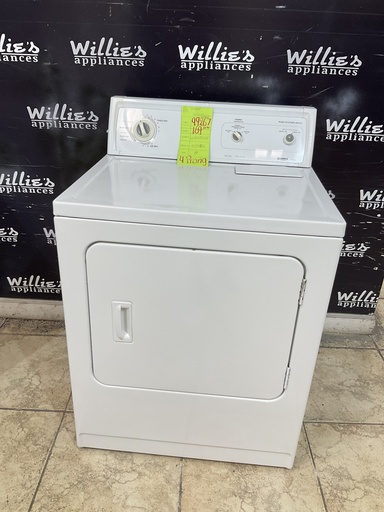 [99267] Kenmore Used Electric Dryer 220volts (30 AMP) 29inches {4 prong} (White) 