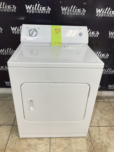 [99258] Whirlpool Used Electric Dryer 220volts (30 AMP) 29inches {3 prong} (White) 