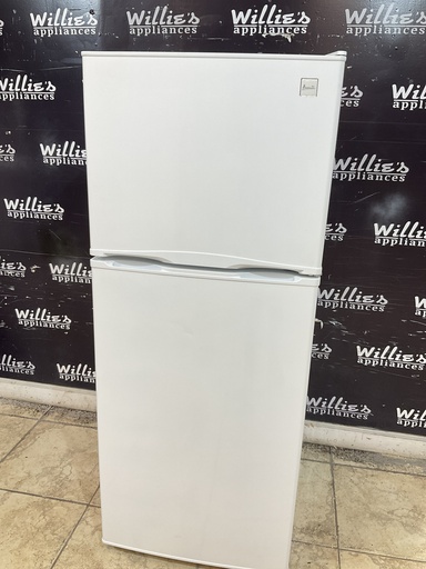 [99253] Avanti Used Refrigerator Top and Bottom 24x59 1/2” (White) 