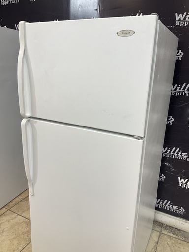 [99263] Whirlpool Used Refrigerator Top and Bottom 28x62 (White) 