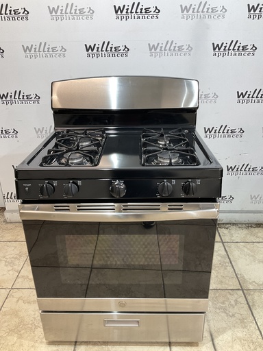 [99296] Ge Used Natural Gas Stove 30inches (Stainless Steel) 