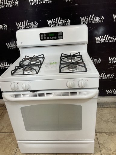 [99298] Ge Used Natural Gas Stove 30inches (White) 