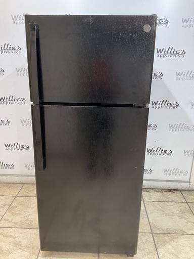 [99304] Ge Used Refrigerator Top and Bottom 28x64 1/2” (Black) 