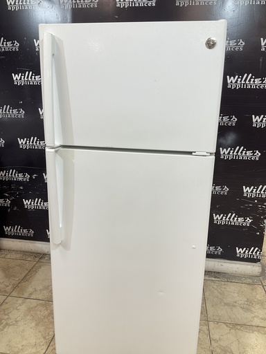 [99306] Ge Used Refrigerator Top and Bottom 29x64 1/2” (White) 