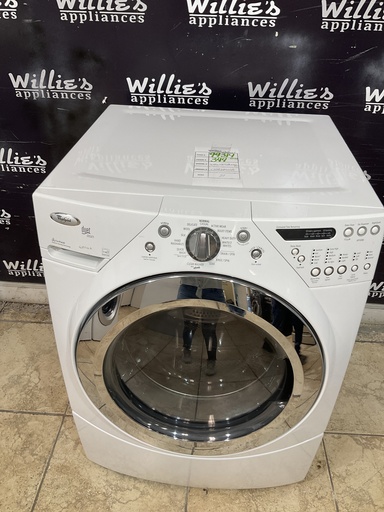 [99319] Whirlpool Used Washer Front-load 27inches (White) 