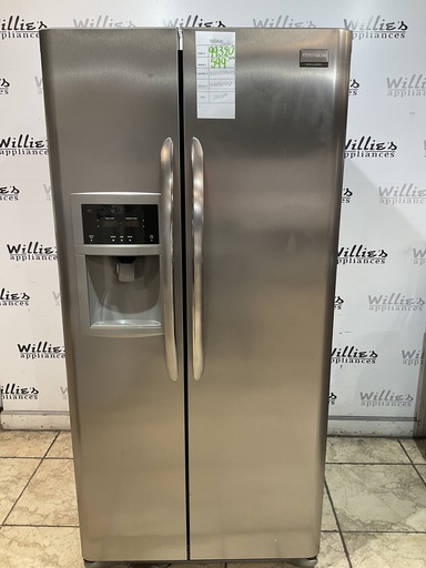 [99320] Frigidaire Used Refrigerator Side by Side 34x69 1/2” (Stainless Steel) 