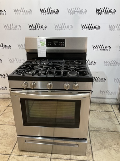[99313] Frigidaire Used Natural Gas Stove 30inches (Stainless Steel) 