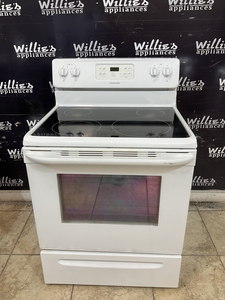 Frigidaire Used Electric Stove 220volts (40/50 AMP) 30inches {no cord} (White) 