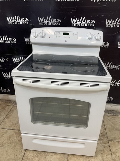 [99354] Ge Used Electric Stove 220volts (40/50 AMP) 30inches {no cord} (White) 