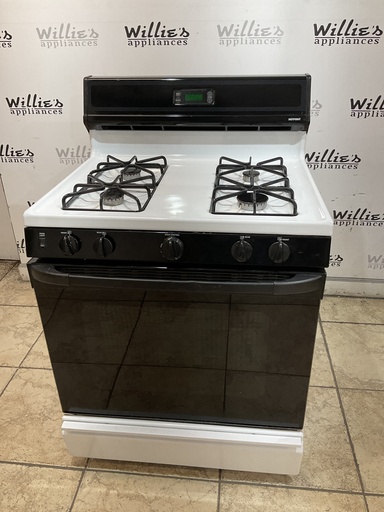 [99359] Hotpoint Used Natural Gas Stove 30inches (White/Black) 
