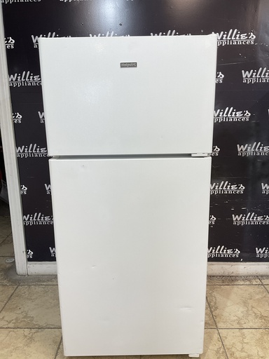 [99374] Hotpoint Used Refrigerator Top and Bottom 28x61 (White) 