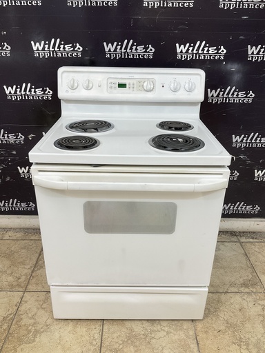 [99409] Ge Used Electric Stove 220volts (40/50 AMP) 30inches {no cord} (White)