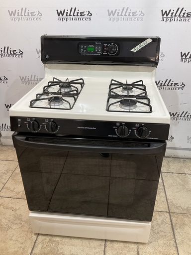[99407] Ge Used Gas Propane Stove 30inches (Bisque/Black) 