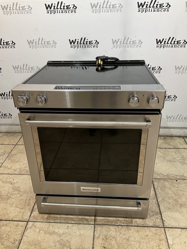 [99420] KitchenAid Used Electric Stove 220volts (40/50 AMP) 30inches {4 prong} (Stainless Steel) 