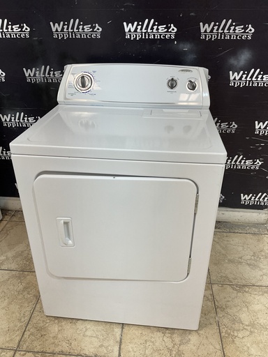 [99438] Whirlpool Used Electric Dryer 220volts (30 AMP) 29inches {no cord} (White) 