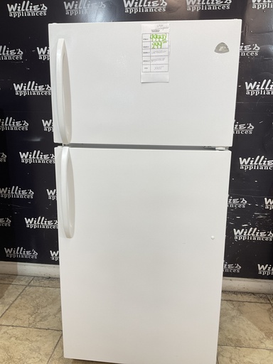 [99442] White Westinghouse Used Refrigerator Top and Bottom 30x65 1/2” (White) 