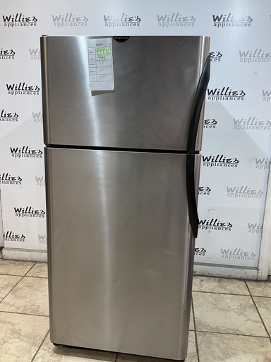 [99448] Frigidaire Used Refrigerator Top and Bottom 30x65 1/2” (Stainless Steel) 