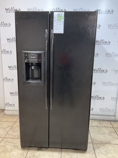 [99441] Ge Used Refrigerator Side by Side 36x69 (Black) 