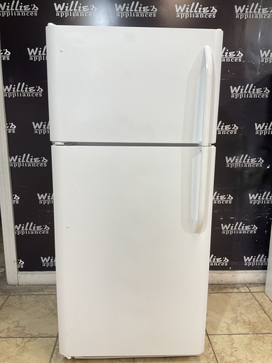 [99451] Frigidaire Used Refrigerator Top and Bottom 30x65 1/2” (White) 