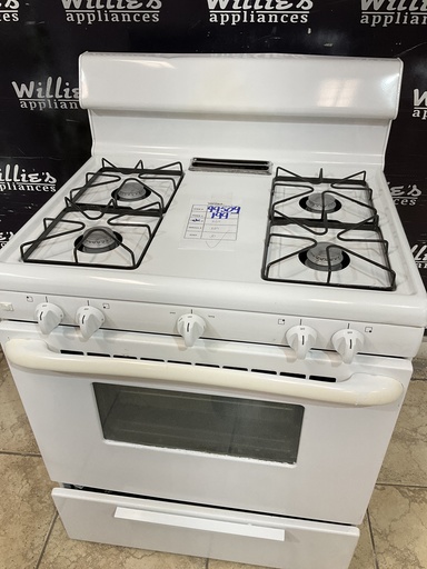 [99509] Frigidaire Used Natural Gas Stove 30inches (White) 