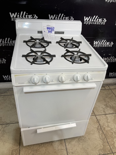 [99482] Premier Used Natural Gas Stove 24inches (White) 