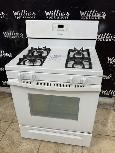 [99495] Whirlpool Used Natural Gas Stove 30inches  (white) 