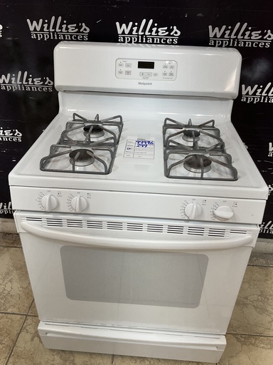 [99496] Hotpoint Used Natural Gas Stove 30inches (White) 